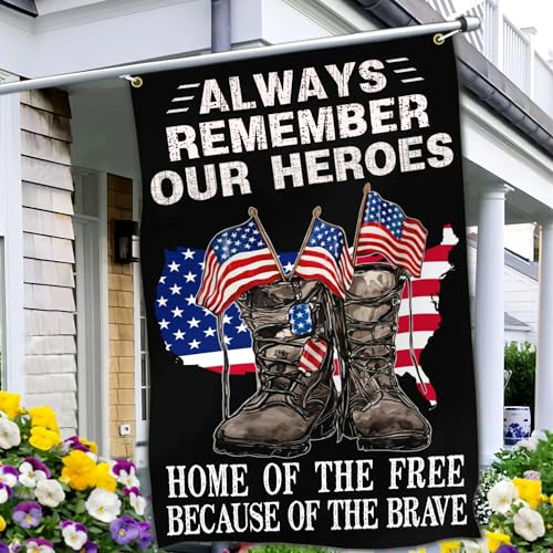 Yesuavt Patriotic 4th of July Flag Memorial Day Flags for Outside 3x5 Independence Veterans Day Freedom Flag Outdoor Fourth of July House Yard Holiday Decorations Banner