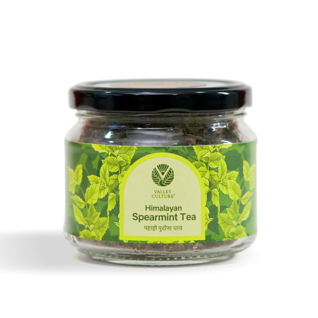Valley Culture Spearmint Tea | Aromatic Herbal Infusion Tea 20gm, Hand-picked Spearmint Leaves from the Himalayas, Helps in Digestion, Caffeine-free Calming Tea for Relaxation | Energizes & Refreshes | Serving for 100 Cups (B0CXT47CGN) Amazon Price History, Amazon Price Tracker
