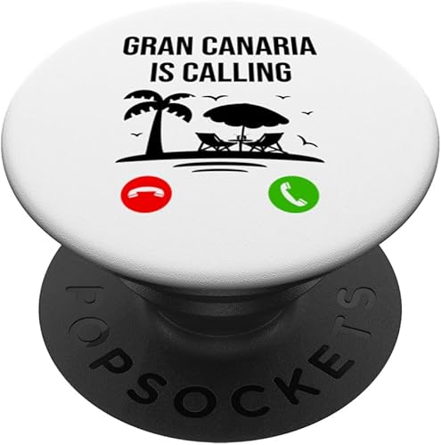 Miniatura 1 de Gran Canaria Is Calling Funny Souvenir Holiday Trip Summer PopSockets Standard PopGrip