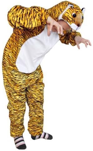 IkumaalTiger-Kostüm, AN28 Gr. M-XL, Fasnachts-Kostüme Tier-Kostüme, Tiger-Faschingskostüm, für Fasching Karneval Fasnacht, Karnevals-Kostüme, Faschings-Kostüme, Geburtstags-Geschenk Erwachsene