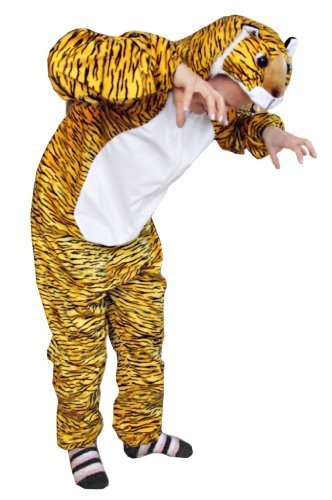 IkumaalTiger-Kostüm, AN28 Gr. M-XL, Fasnachts-Kostüme Tier-Kostüme, Tiger-Faschingskostüm, für Fasching Karneval Fasnacht, Karnevals-Kostüme, Faschings-Kostüme, Geburtstags-Geschenk Erwachsene