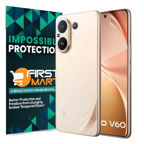 Image of FIRST MART Front and Back Screen Protector for Vivo V60 / Vivo V60E with Installation Kit | TPU Ultra Thin Membrane, Scratch-Resistant, Bubble-Free| Edge to Edge Coverage | Crystal Clear