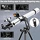 Teleskope 90mm Öffnung 1000mm Refraktor für Erwachsene Astronomie Anfänger Kinder mit hoher Präzision Anpassung, Telefon-Adapter-Halter, Ultra-stabilen Vertisteel AZ Mount Base Stativ