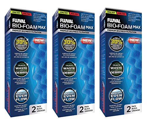 Fv Fluval 6 Pack Of Bio-Foam Max Media For Fluval 206/306 And 207/307 Aquarium Filters #TOP1