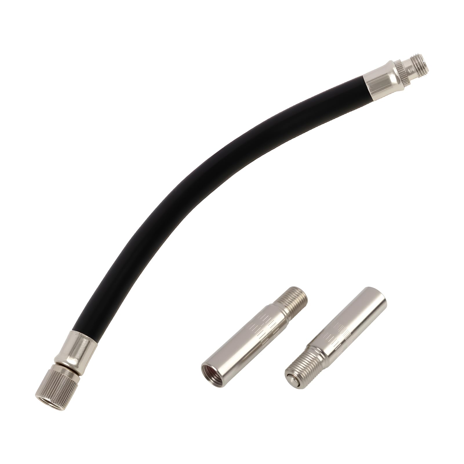 3 Pezzi Gonfiatore di Estensione, Pneumatici Valvola di Estensione, con 2 Prolunghe 39mm e Tubo Gonfiaggio 160mm Adattatore Valvola per Scooter Xiaomi M365 Pro 2 1S Max G30 Auto Moto Bici Gommoni