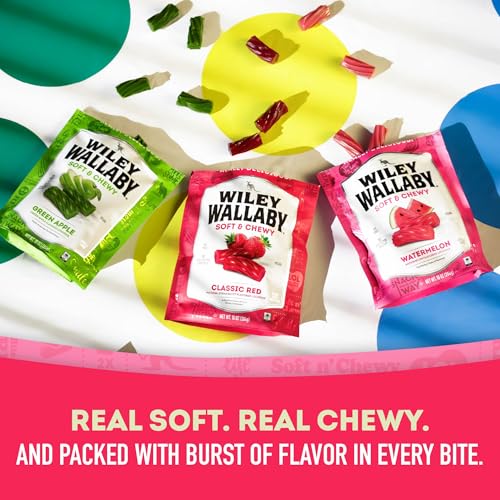 Wiley Wallaby Strawberry, Watermelon, Apple, Licorice Variety, 10oz, 3Pk - image 5