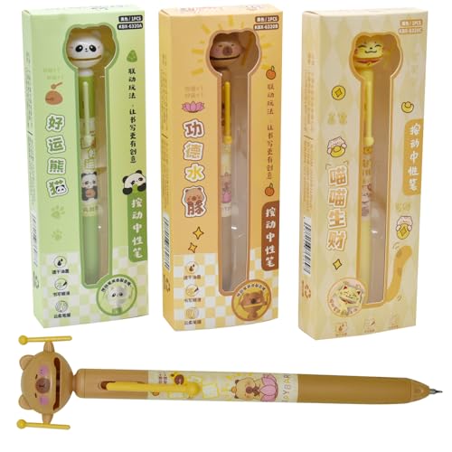 3-Pack Bolígrafos con Tinta Negra y Figuras de Animales miniatura 6