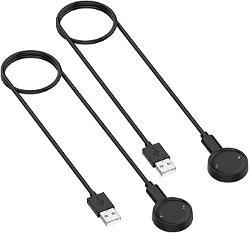 2Pack Charger Dock Compatible with Amazfit Active 2 Smartwatch A2437 Charging Cable Replacement