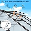 Greenhouse, 6×10FT Greenhouses for Outside，Polycarbonate Greenhouse with Aluminum Frame, Lockable Door and Ajustable Roof Vent for Backyard, Green Houses for Outside Garden Backyard, Patio #1