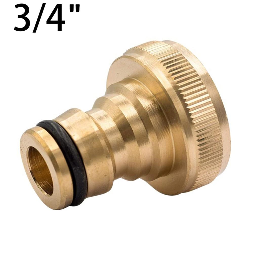 Connettore per rubinetto da giardino in ottone G3/4", adattatore per tubo flessibile a sgancio rapido, accessori per attrezzi da giardinaggio domestic