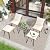 WenHaus 5 Pieces Patio Conversation Bistro Set, Outdoor Wicker with Ottoman,Table & Cushions,All-Weather Wicker Furniture Set for Porch, Backyard, Balcony, Garden