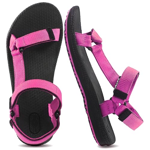 Image of Gold Pigeon Shoes SIMPLUS Lightweight Yoga Mat Cushion Sole. Womens Sandals with Back Strap for Travel, Hiking & Sport. Comfortable Water Sandals for Women.