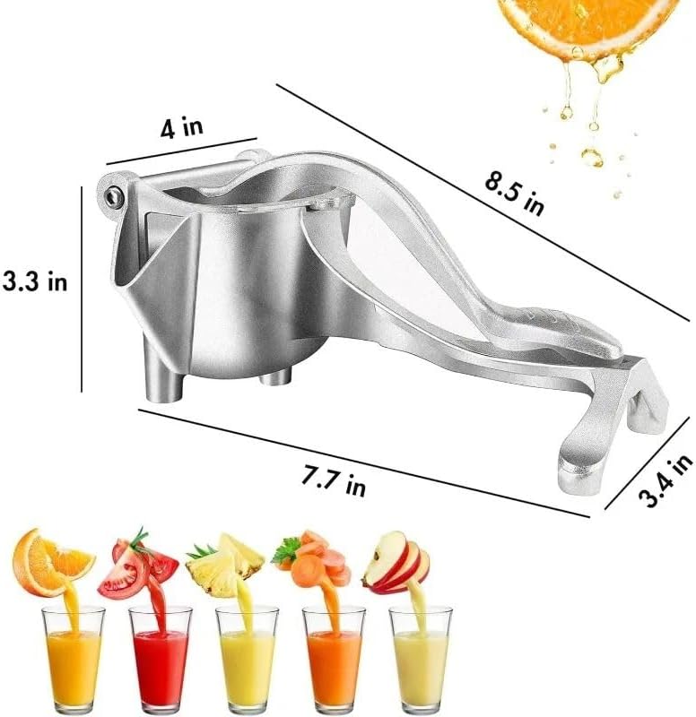 Miniatura 7 de Extractor de jugo de fruta fresca, exprimidor de mano actualizado 2026, exprimidor de limón, prensa manual con agarre ergonómico, fácil de limpiar