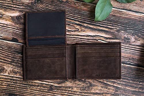 Premium RFID Men's Leather Bifold Wallet | Timeless Design, Full-Grain Leather, RFID Protection, Brown4