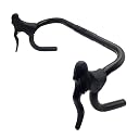 Lixada Bicycle Brake Handle 1 Pair Universal Aluminum MTB Mountain Bike Cycling Brake Levers Front & Rear Brake Levers Drop Handlebar Set Black gallery image