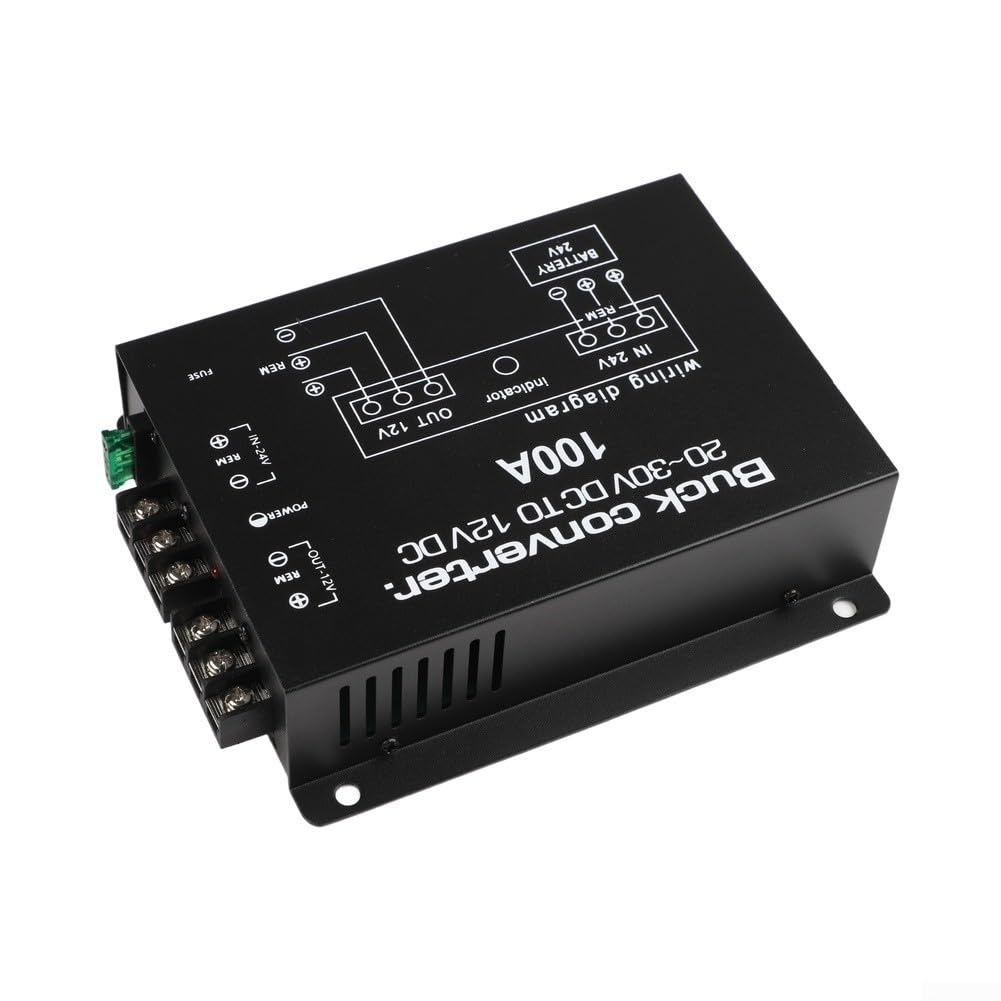 Convertitore DC 24V a 12V 100A 1200W Metallo