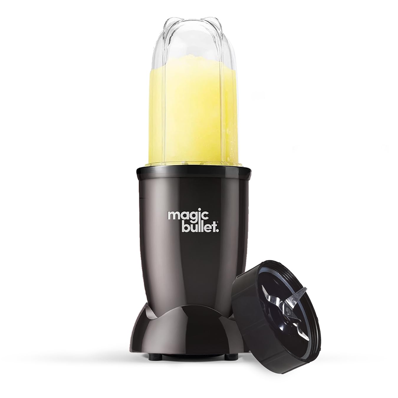 nutribullet magic bullet Starter Kit in Black - All-in-one Food Processor & Blender - 10,000 RPM Speed - with High Torque Power Base, Tall Cup & Flip Top Lid and Cross Blade