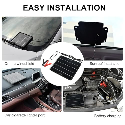 Eco-Worthy DZ-STC-10 10W Solar Car Battery Charger Maintainer 12V Waterproof Solar Panel Portable Solar Trickle Charger thumb #4