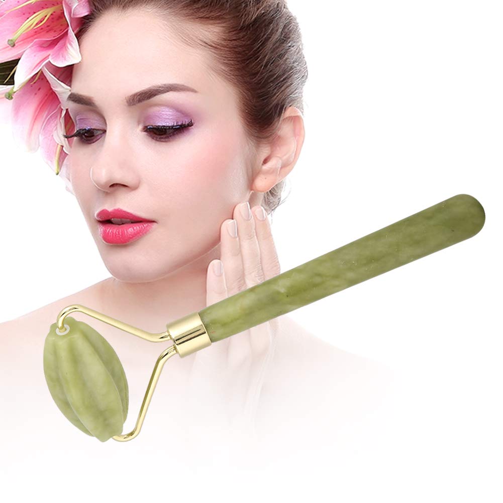 Ensemble Rouleau De Jade Et Gua Sha, Rouleau D'instruments De Beauté, Outil De Massage du Visage, Outil Guasha Pour les Yeux, le Cou, le Corps, les Soins de la Peau, la Relaxation Musculaire
