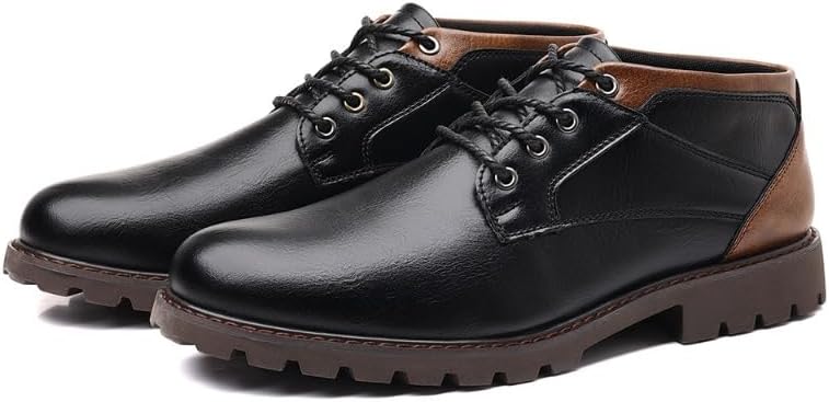 Men's Oxford Formal Dress Shoes Comfortable Classic Business Lace Up Derby Casual Non Slip Work Shoes