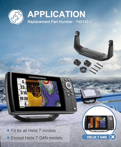 Image of Replacement Gimbal Mount Kit 740146-1 for All Hummingbird Helix-7 Series, Except Helix 7 G4N Models