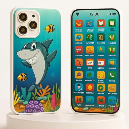 Image of VEROZA MART Educational Phone Toy for 2-12 Years Kids Rechargeable 24 Modes Talking Baby Smart Phone Mobile Toy for Boys Girls Christmas Gift Birthday Surprise (Multi-Language)
