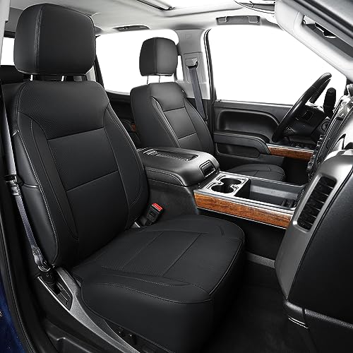Housses de siège Silverado Sierra 1500 Crew Cab accessoire intérieur voiture noir