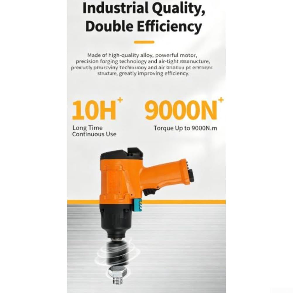 Pneumatica per chiave a percussione 1/2" 700 Nm, 1/4" ingresso aria per | Pneumatica per chiave a percussione, 700 Nm, 8500 giri/min, alloggiamento in acciaio legato trattato termicamente