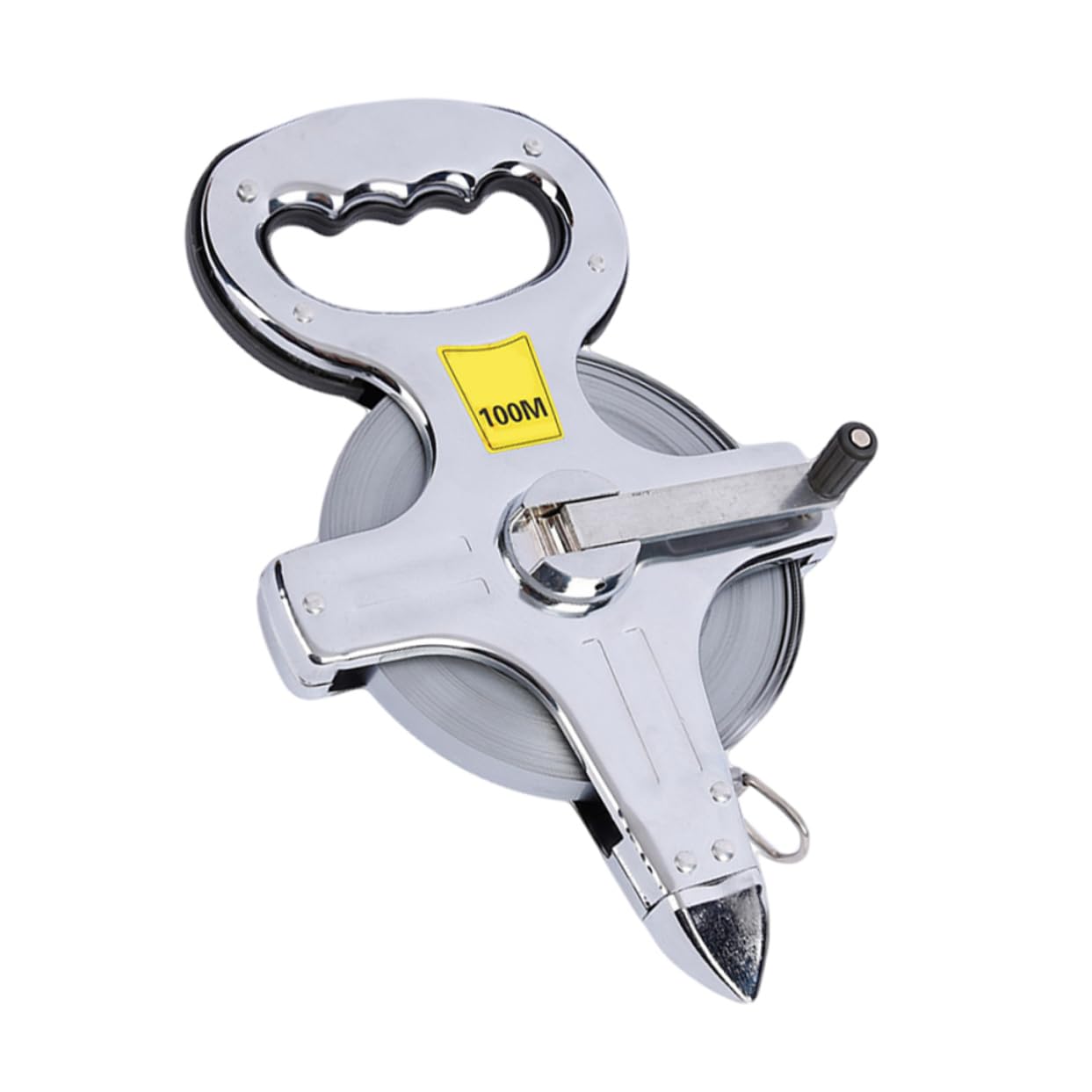 HEMOTON Mètre Ruban Rétractable et Ruban à Mesurer 100 M Inox Broche Charpentier Rétraction Rapide Étanche Usage Professionnel et Chantier Usage Quotidien