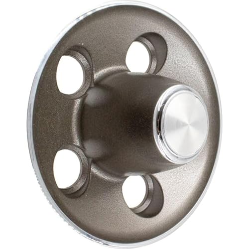 Wheel Accessories Parts 1 Pc Dark Argent Silver Aluminum Alloy Rally Rallye Wheel Cap 5 x 4.50
