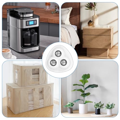 12 Stück Kugelrollen Schwerlast Selbstklebende Geräterollen 360 Grad Lenkrollen Mini Universalrollen Möbel Rollen Rollenrad Zum Kleben Für Küche Küchengeräte Kaffeemaschine Mixer（2）