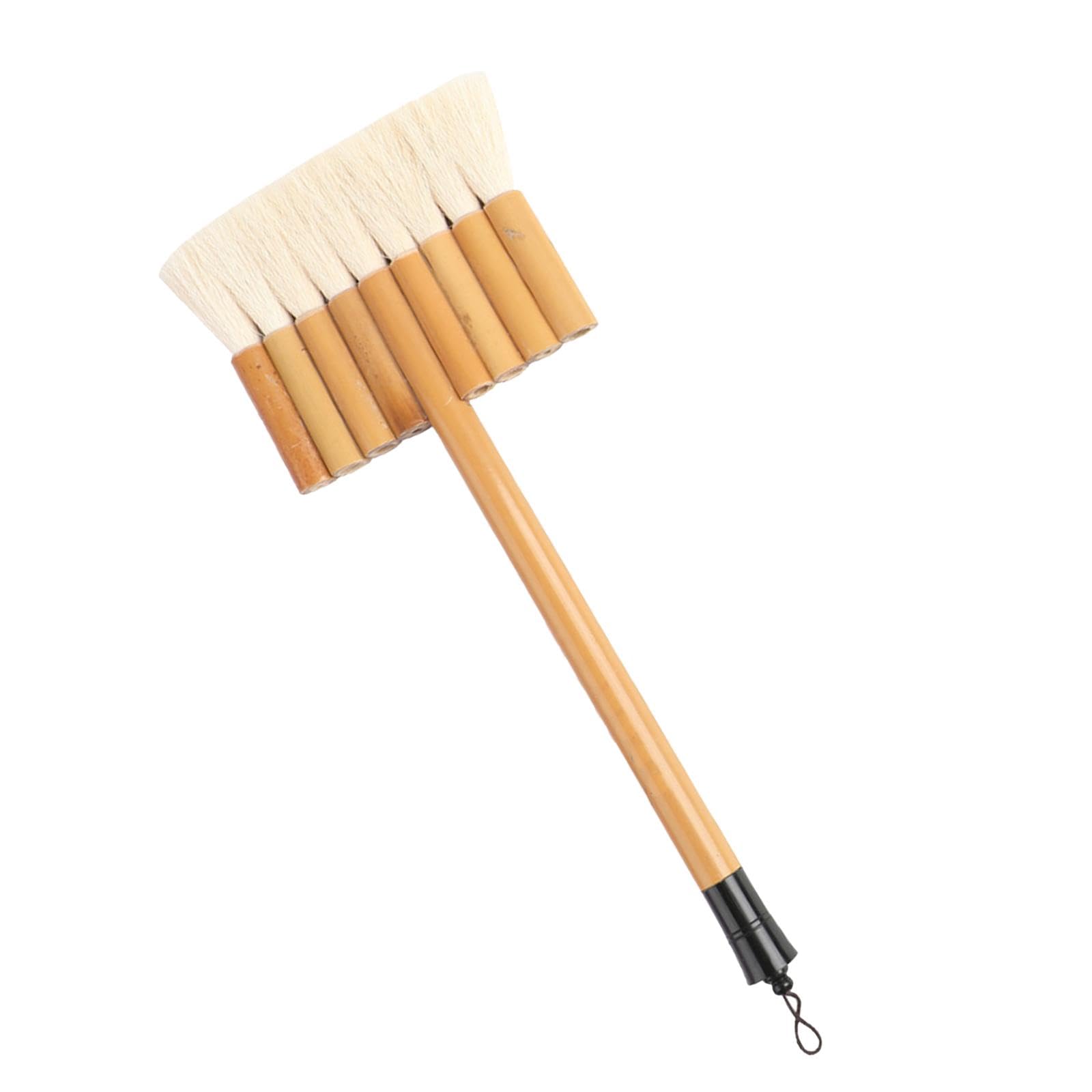 Pinceau aquarelle poil de chèvre manche bois outil dessin peinture 9 tubes