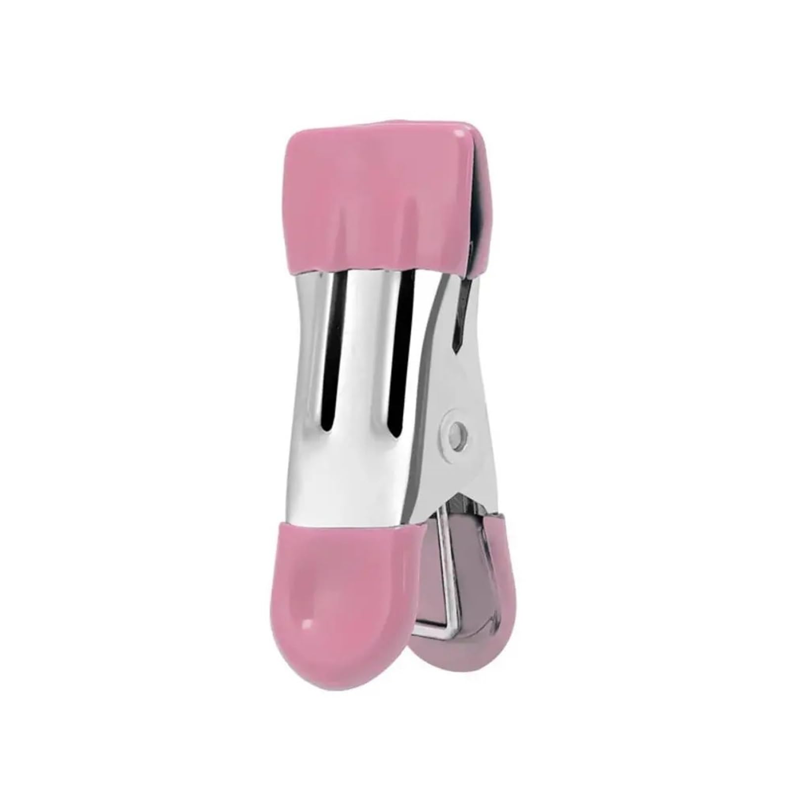 50Pcs Traceless Clothes Drying Clips Heavy Duty Metal Chip Stainless Steel Pants Clip For Photo for Clothes(Pink)