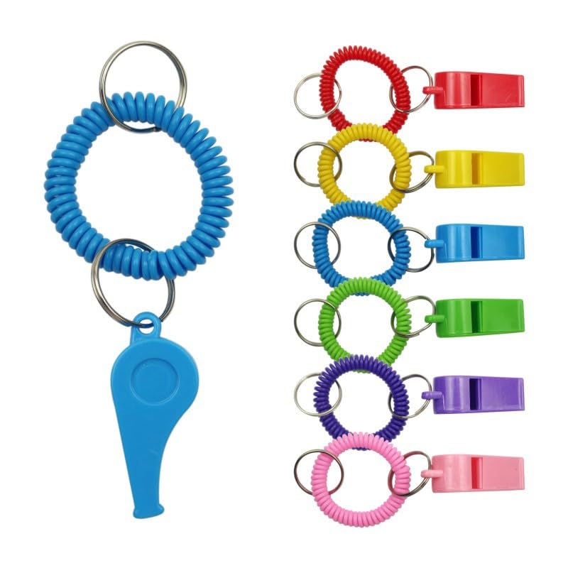 Pulseras con Silbato y Llavero, Set de 24 Plástico miniatura 7