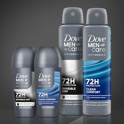 Miniatura 6 de Dove Men +Care Advanced Desodorante Roll-On Invisible Dry Protección 72 horas Antitranspirante, 50 ml, pack de 6 Unidades