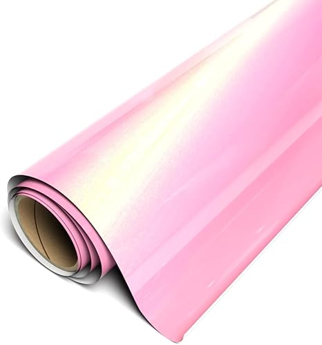 Siser Aurora HTV 11.8 pulgadas x 3 pies – Vinilo de transferencia de calor que cambia de color para camisetas, telas y más (rosa - HEX #EEA5C5)
