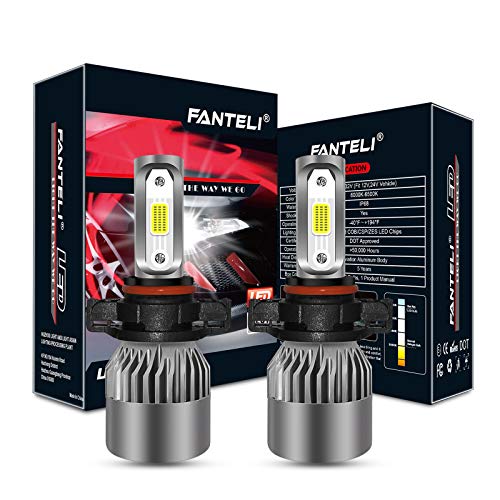 FANTELI 5202/PSX24W/5200/5201/9009 LED Headlight Bulbs All-in-One Conversion Fog Driving Lights Foglights Kit - 72W 8000LM 6000K Cool White Replacement Extremely Bright - 1 Years Warranty