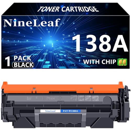 Toner 138A avec puce NineLeaf W1380A pour une impression laser monochrome fluide et précise