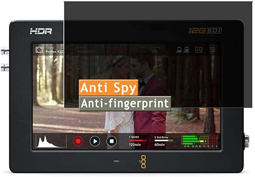 Miniatura 1 de Vaxson Protector de pantalla de privacidad, compatible con Blackmagic Video Assist 12G HDR de 5 pulgadas, protector de película antiespía (no vidrio