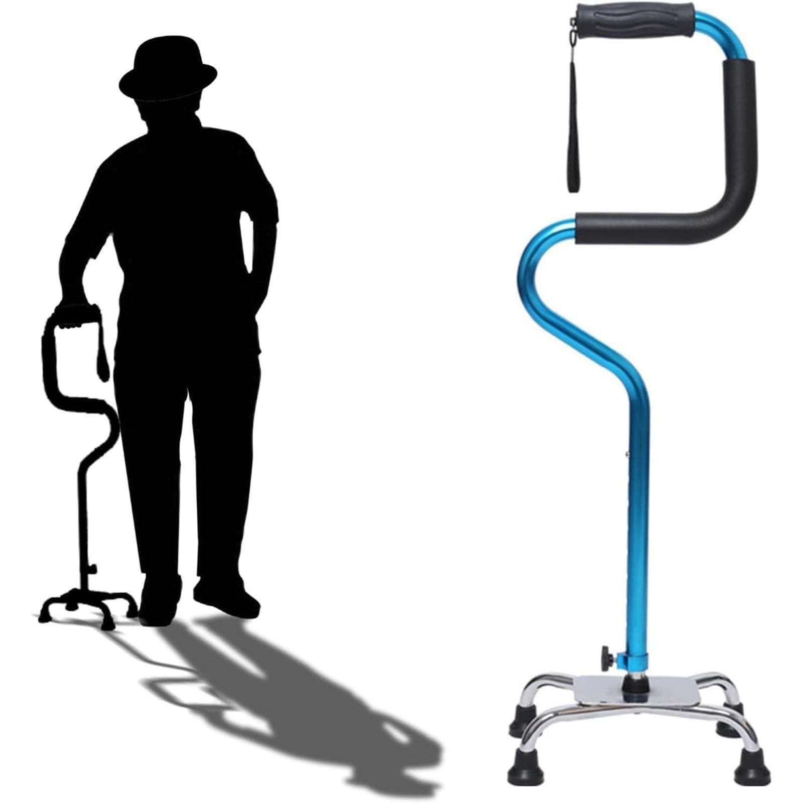 Ayuda Móvil Para Levantarse Y Sentarse Con Asas Rieles De La Cama Para Personas Mayores Soporte De Soporte Ayuda De Pie De Sofá Portátil For Personas Mayores(Blue)
