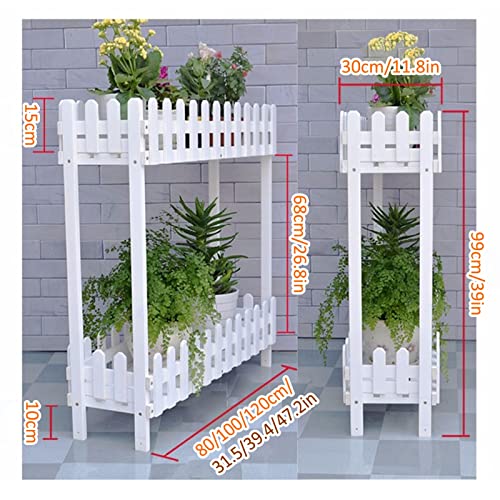 Banc de Jardin avec Étagère Ouverte Blanc 80x30x99cm pour Extérieur - 8