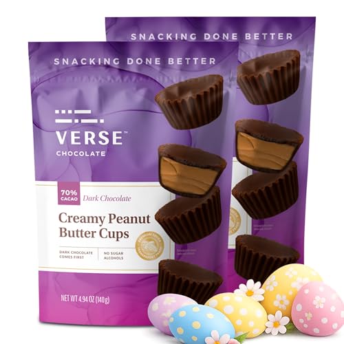Verse Chocolate Peanut Butter Cups (2 Pack) – 70% Dark