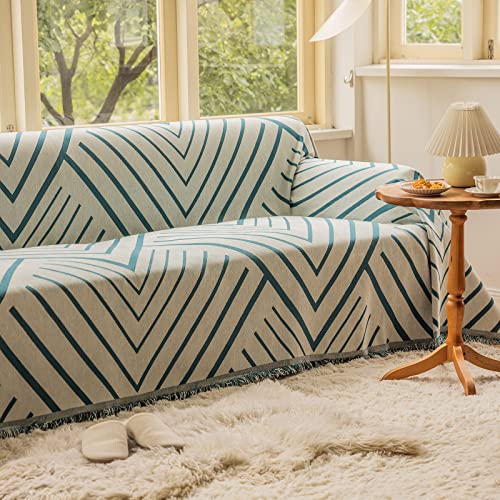 Roomlife Chenille Couch Cover, Large Furniture Protector Reversible Tear And Stain Resistant Sofa Slipcovers, Microfiber 2-3 Seat, Washable Covers For Dogs, Kids 71"X118" #TOP3