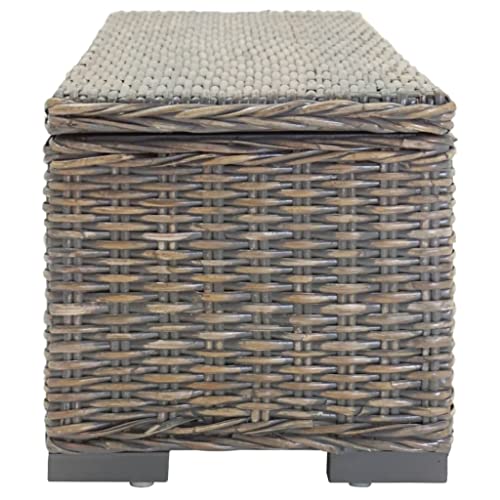 Coffre de rangement en rotin 110 cm pour chambre ordonnée - 4