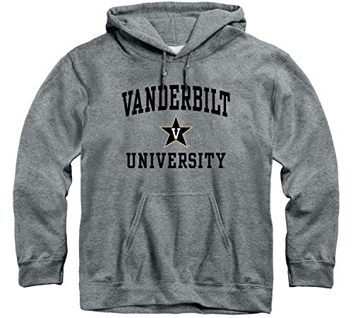 Barnesmith Vanderbilt University Commodores Hooded Sweatshirt Heritage Charcoal Grey Medium