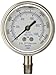 PIC Gauge 301LFW-254V 2.5" Dial, 0/15000 psi Range, 1/4" Male NPT Connection Size, Bottom Mount Glycerine Filled Pressure Gauge with a Stainless Steel Case and Internals, Stainless Steel Bezel, and Polycarbonate Lens