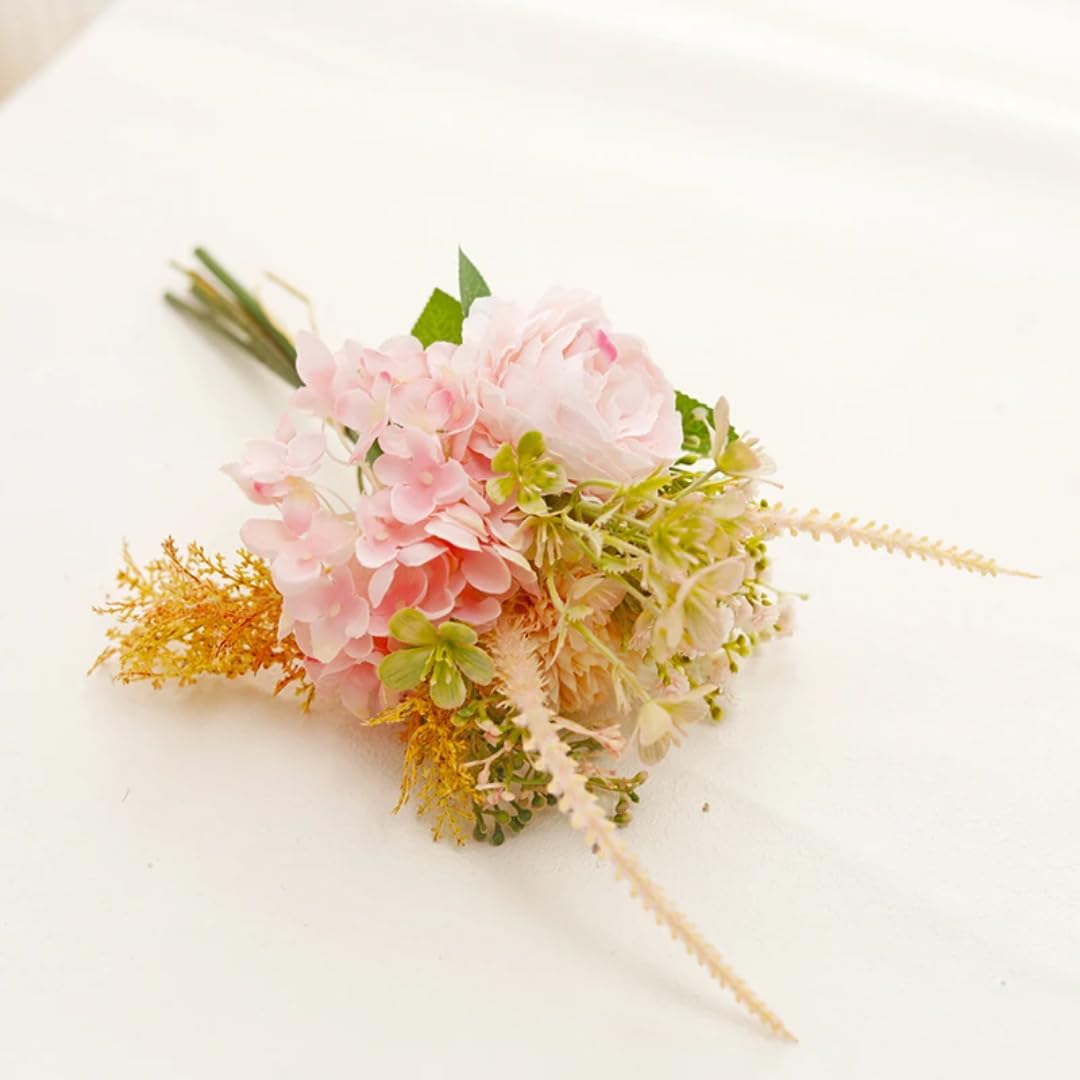Bouquet de mariée en pivoine et soie pour décoration de mariage