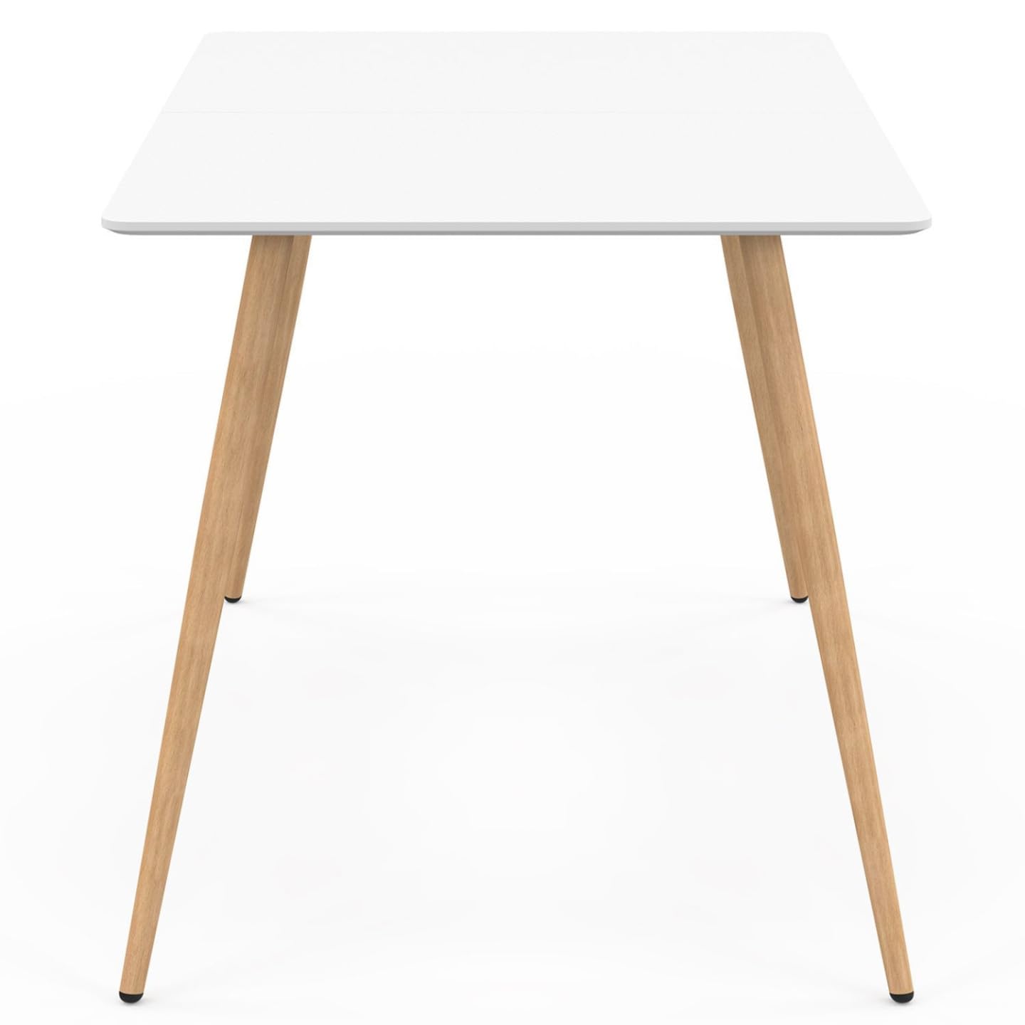 IDMarket - Tavolo da pranzo scandinavo per 6 persone bianco 120 cm SARA