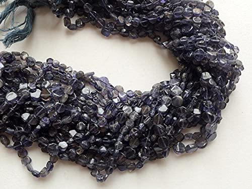 Iolite gemme naturelle en perles de 4-7mm pour bijoux de luxe LKBEADS