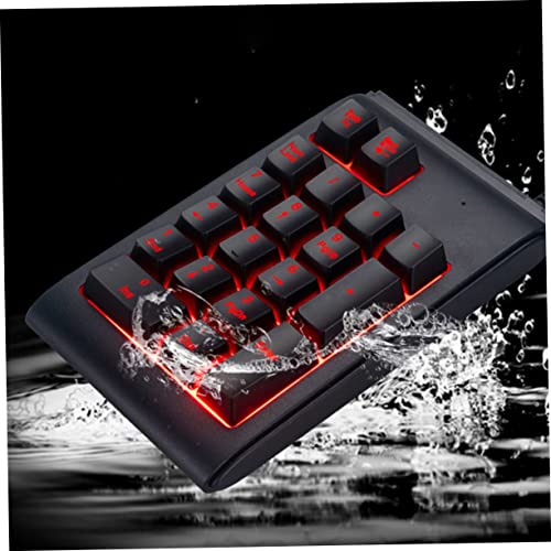 Clavier USB numérique PC portable rétroéclairé 3 couleurs mode nuit filaire - 7